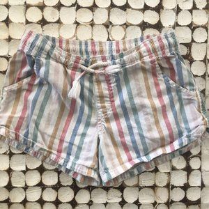 Girls Multi Colored Stripped Shorts (8)